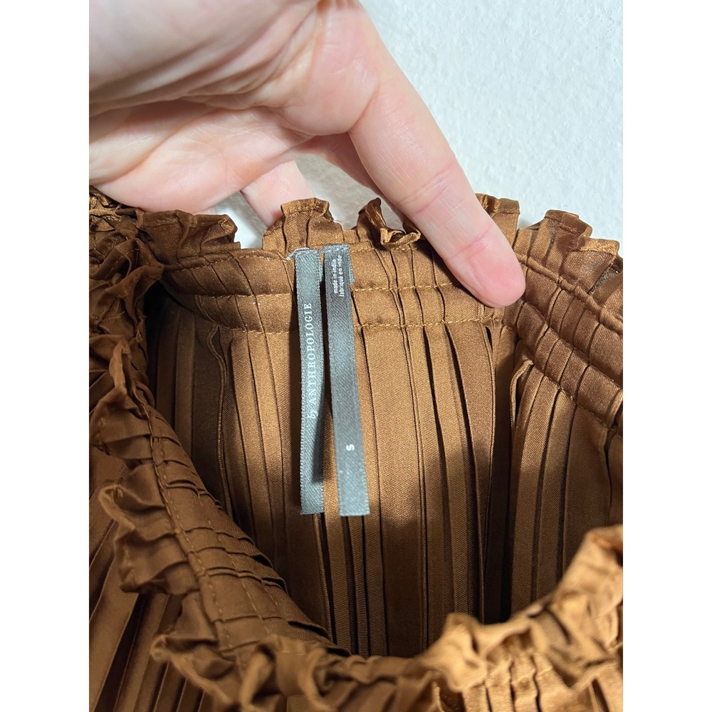 BY ANTHROPOLOGIE One-Shoulder Plisse Column Midi Dress - Picture 7 of 9